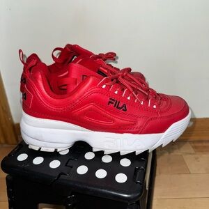Red FILA Disrupter II